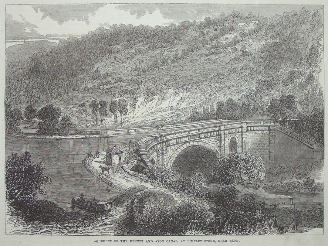 Wood - Aqueduct of the Kennet and Avon Canal, at Limpley Stoke, near Bath.